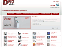 Tablet Screenshot of direct-electro.es