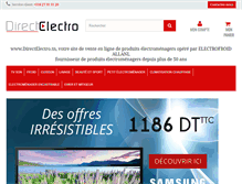 Tablet Screenshot of direct-electro.com